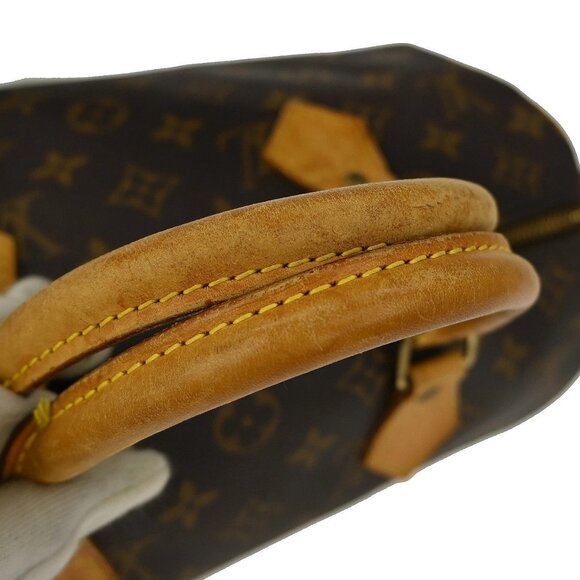 Louis Vuitton Speedy 30 Hand Bag Monogram Canvas M41526 AA1025 YQ03676 - Picture 5 of 9